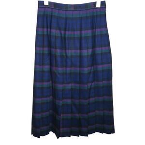 Vintage Deans of Scotland Long Wool Pleated Skirt - Women's 8